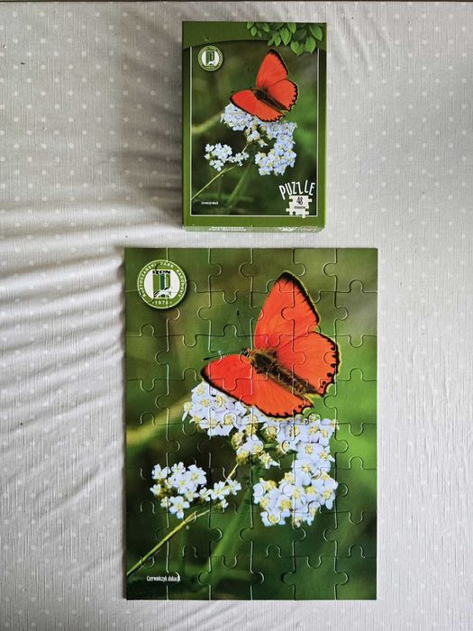 Puzzle 48 przyroda motyl
