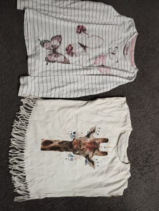 Bluzki dziewczęce rozm 146/152 zestaw 4 szt