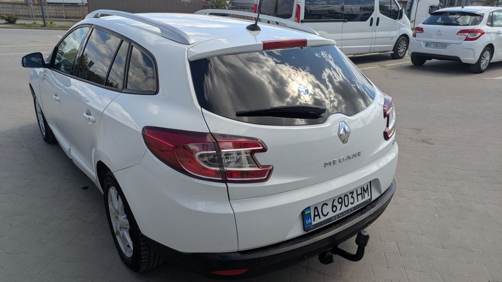 Автомобіль Renault Megane 3 1.5 dCi 2013 White 188тис км Безключовий доступ Рено Меган III