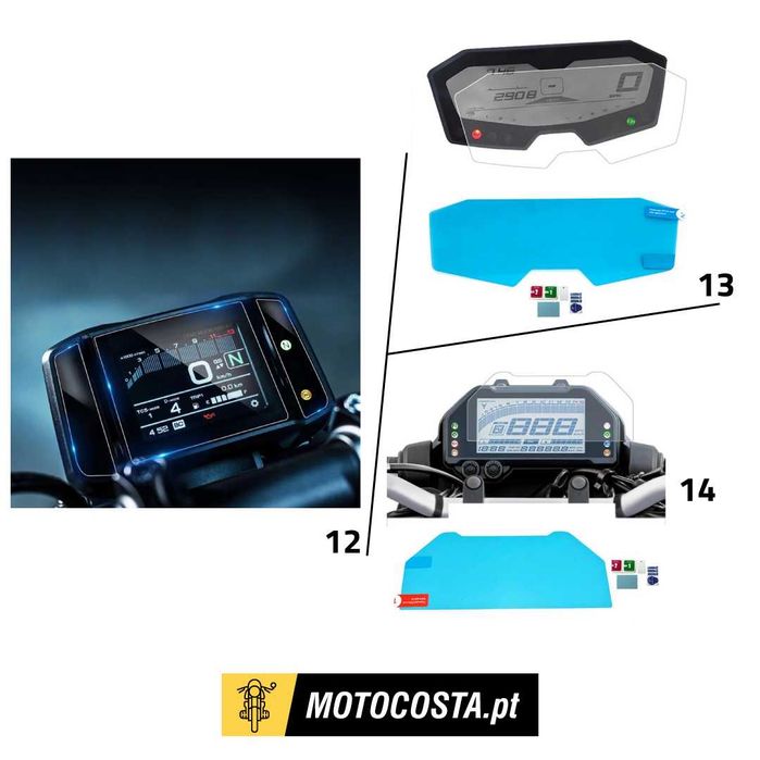 Películas Proteção Ecrã TFT - BMW, Yamaha, Honda, CFMOTO - MOTOCOSTA