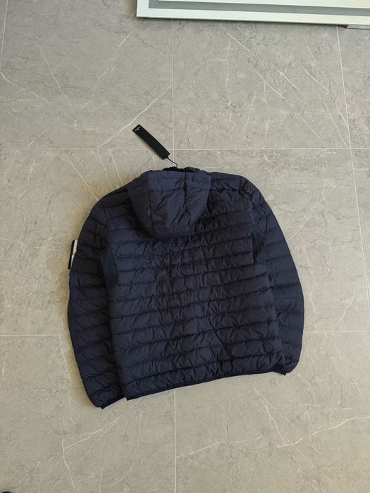 Пуховик Stone Island Garment Dyed Navy Micro Yarn Authentic оригінал