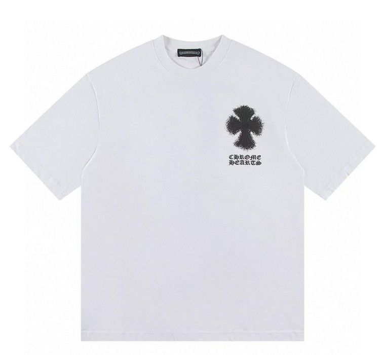 Футболки Chrome Hearts cross Logo унисекс Хром Хартс Новинка Лета