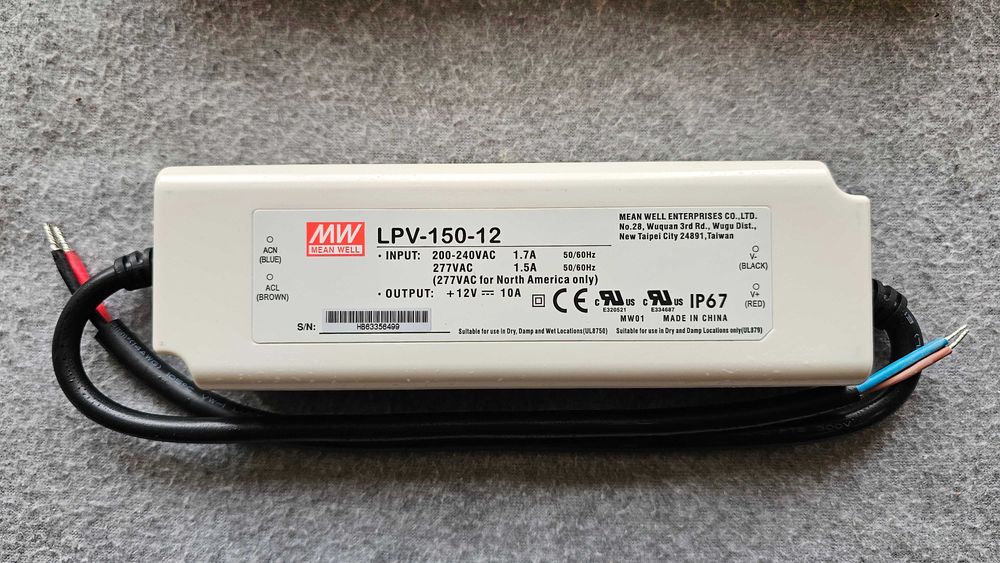 Блок живлення Mean Well LPV-150-12 12v