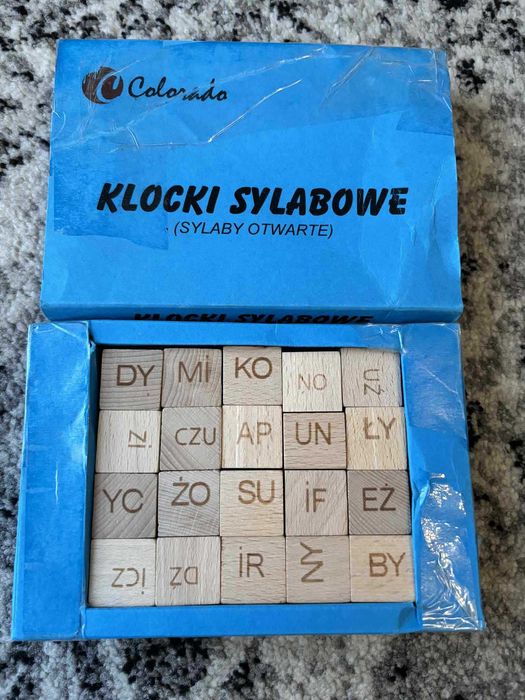 klocki z sylabami 3 zestawy Colorado