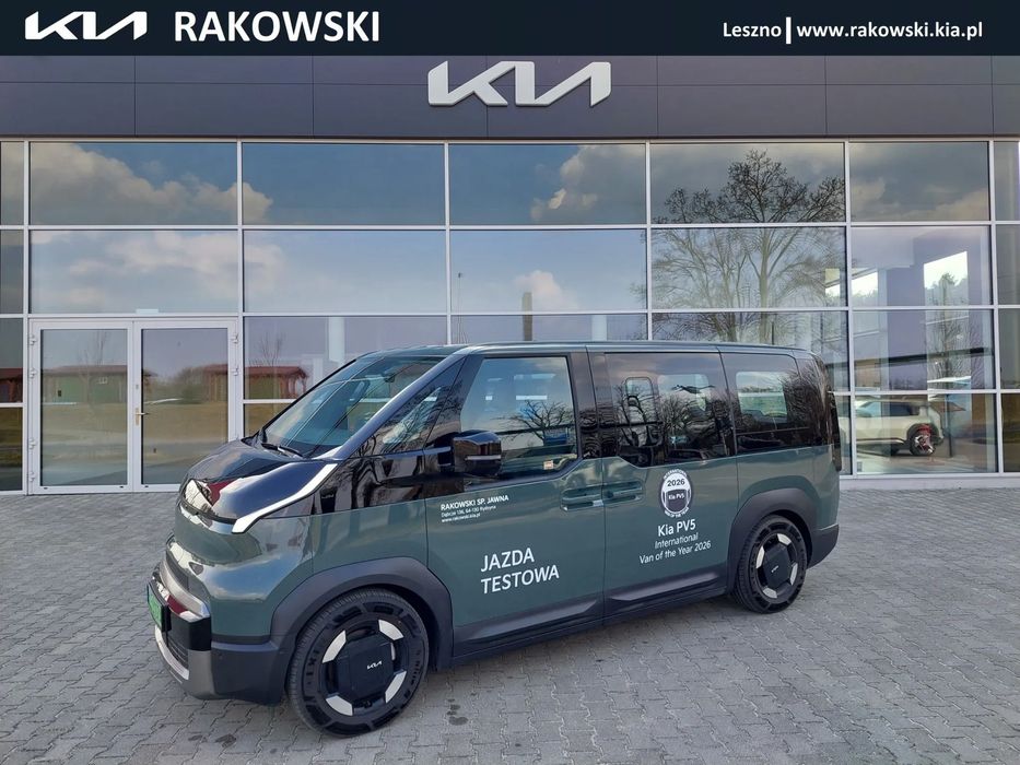 Kia PV5 167KM, bateria 71.2 kWh wer 5os / Auto testowe / PL Salon / "Od ręki"