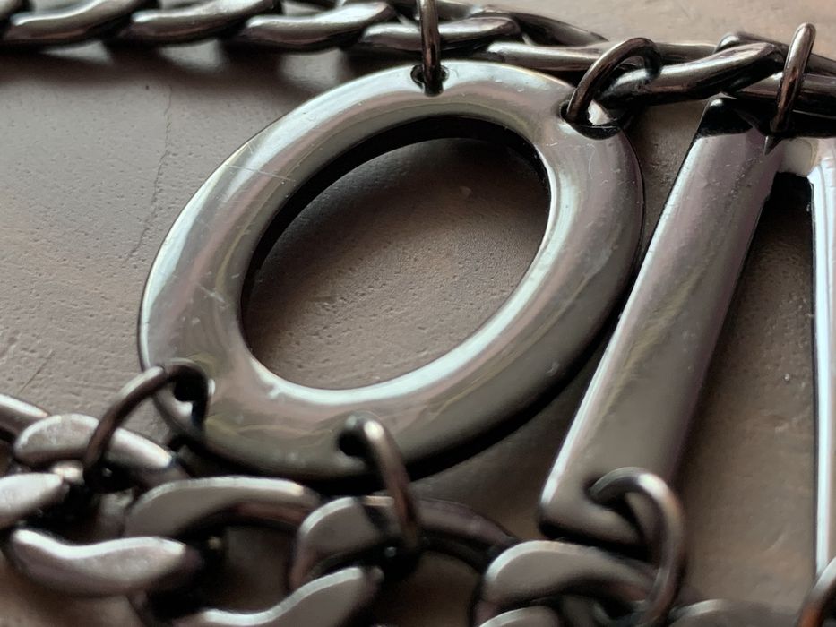 Bransoletka kolor ciemna stal OMFG