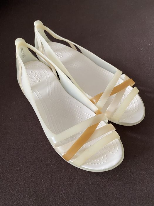 Nowe sandały Crocs Isabella Huarache 2 Flat Oyster r. 42/43 W11