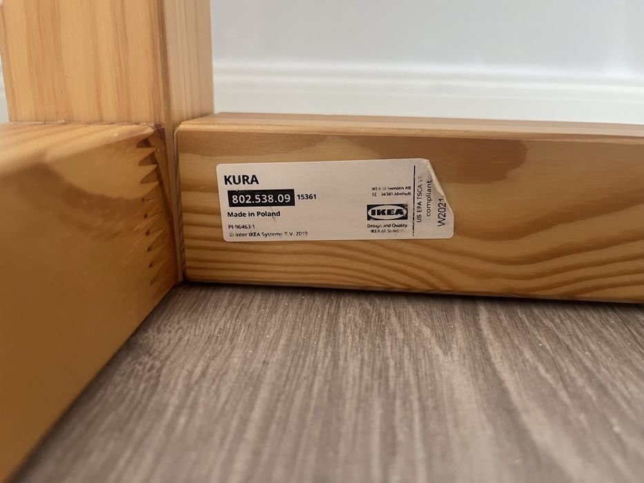 Łóżko pietrowe Ikea z materacem