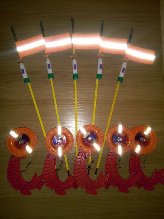 ТОПОВАЯ ВСЕСЕЗОННАЯ жерлица "ЛЕТО-ЗИМА" на ЩУКУ с сигнализаторами 5 шт