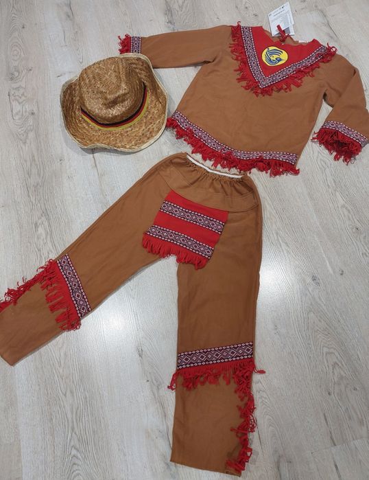 Strój karnawałowy kowboj, Indianin, 116