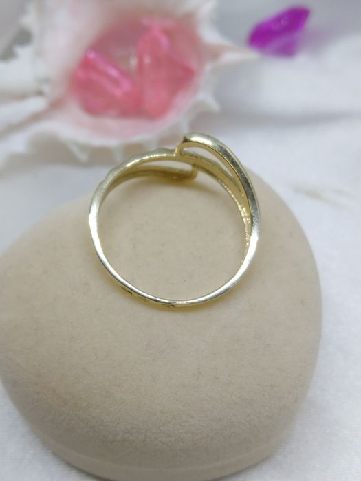 Piękny złoty pierścionek, złoto 585, r. 19