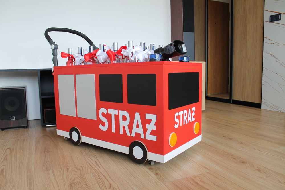 Wódkowóz ślub wesele mikrofon koszyczek na alkohol koszyk starosty