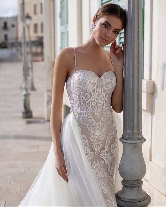 Свадебное платье рибка-трансформер macey nora naviano italian dream