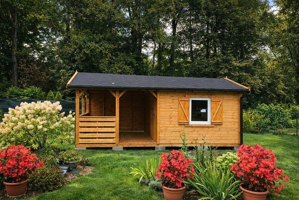 Domek + altana  do ogrodu / montaż / producent / drewniana