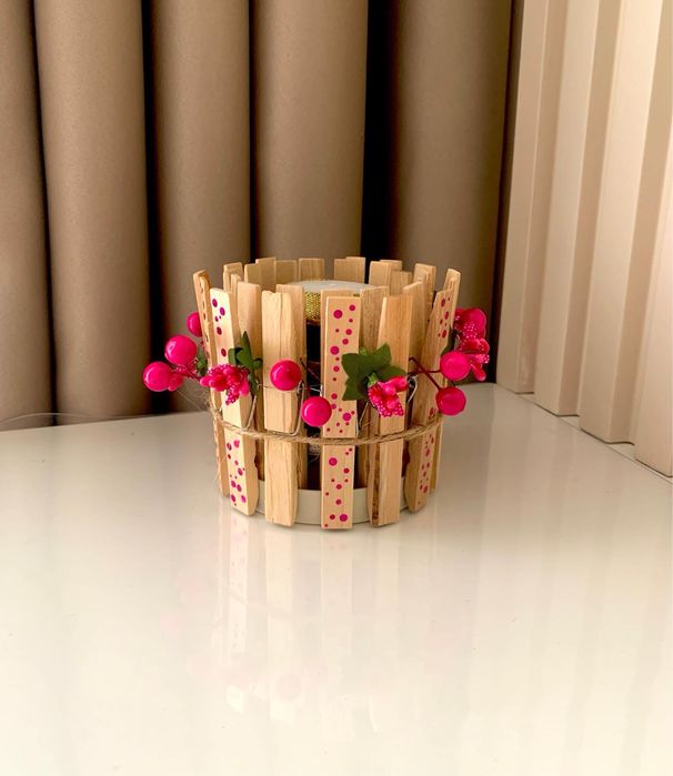 Новорічні оіздвяні свічники колір різний