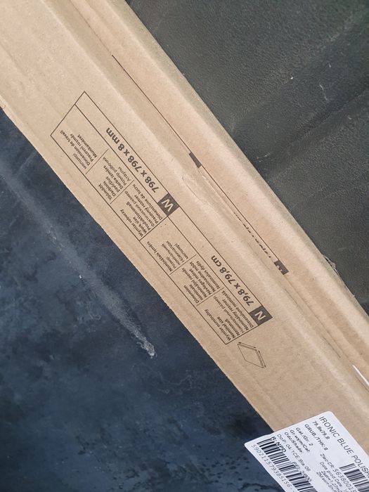 4 płytki Ironic blue polished 80x80 rectified Opoczno