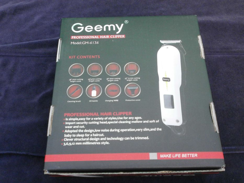 Акумуляторна машинка для стрижки  волос волосся   Geemy GM-6136