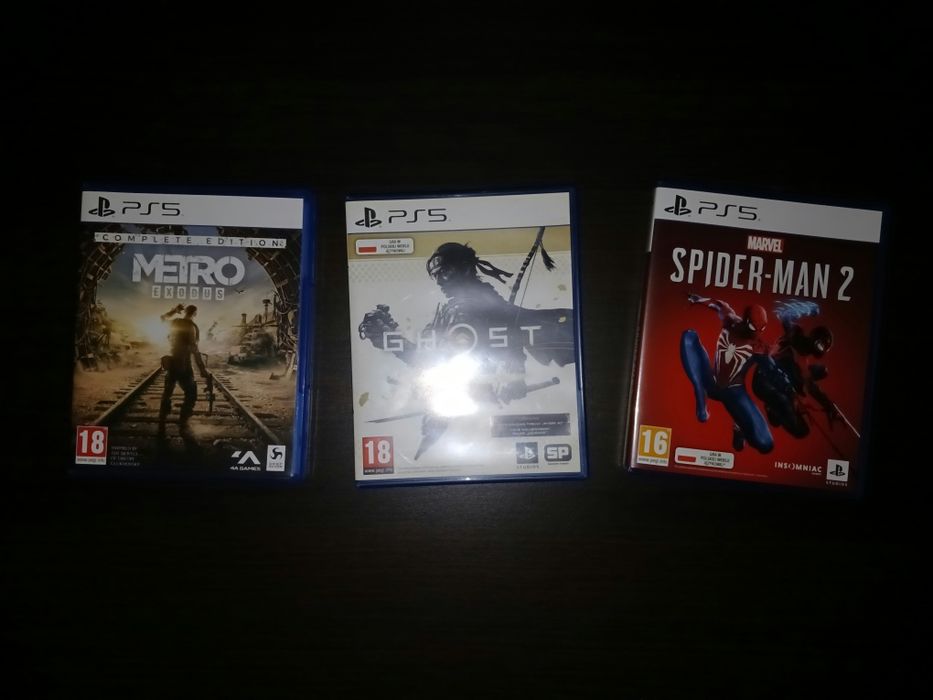 Дтски пс 5 spider Man 2, ghost of tsushima, metro  exodus
