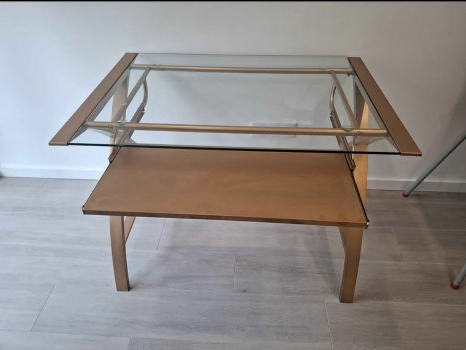 Mesa escritório com tabuleiro deslizante
