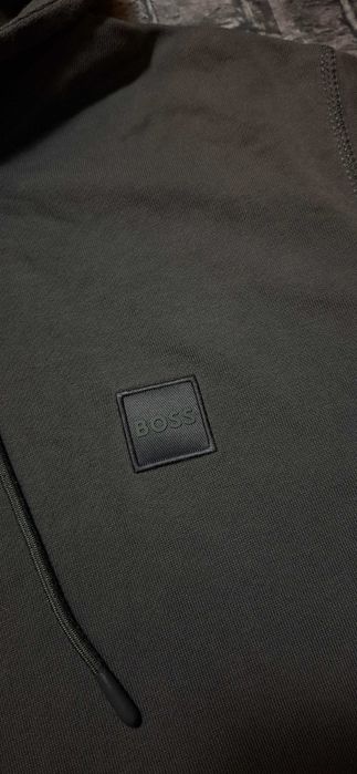 Hugo Boss Wetalk bluza bawełniana męska z kapturem hoodie logo premium