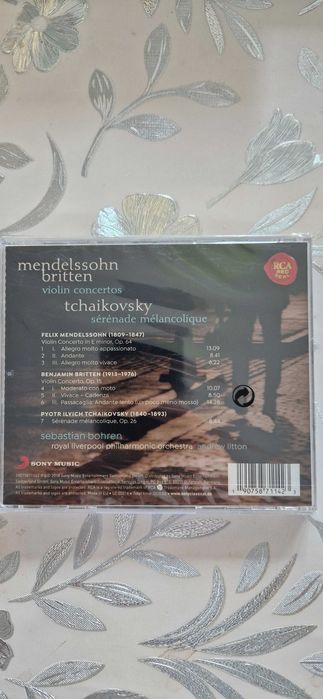 Sebastian Bohren: Mendelssohn & Britten: Violin Concertos [CD]