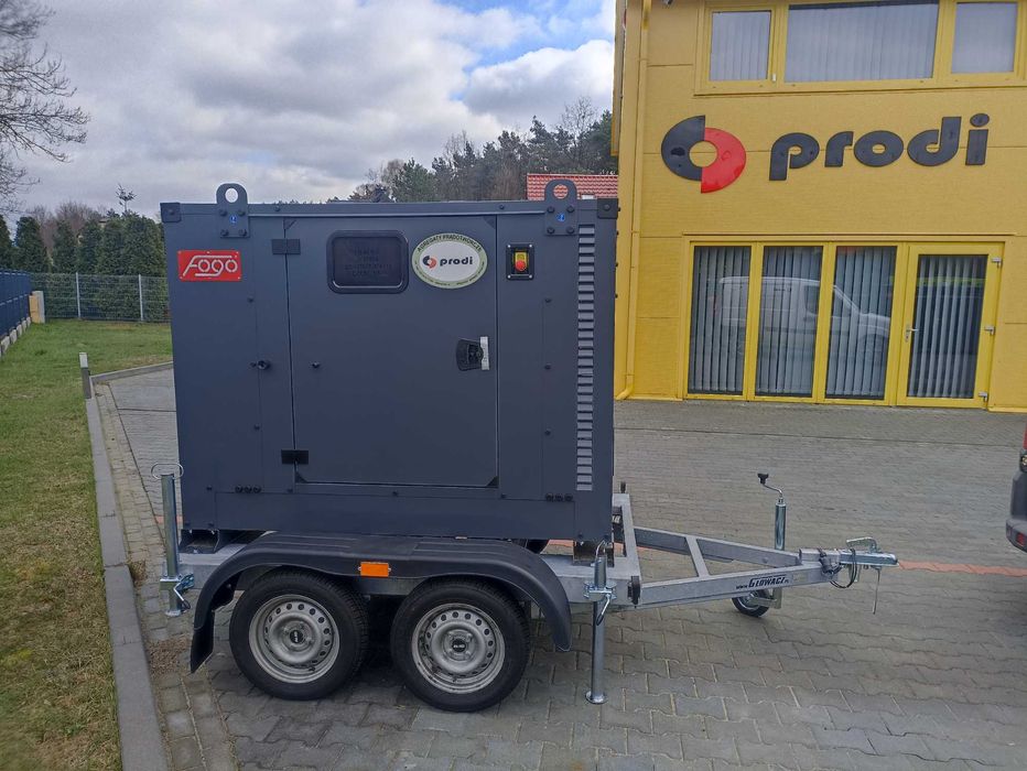 Agregat generator prądotwórczy FOGO FD 40 kVA kW na przyczepie nowy