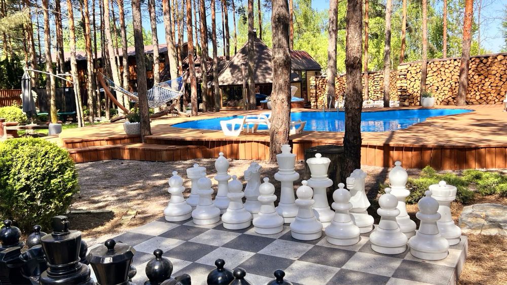 Оренда будинку подобово. Басейн. Чан  Лес  Баня  Сапы  Каякі