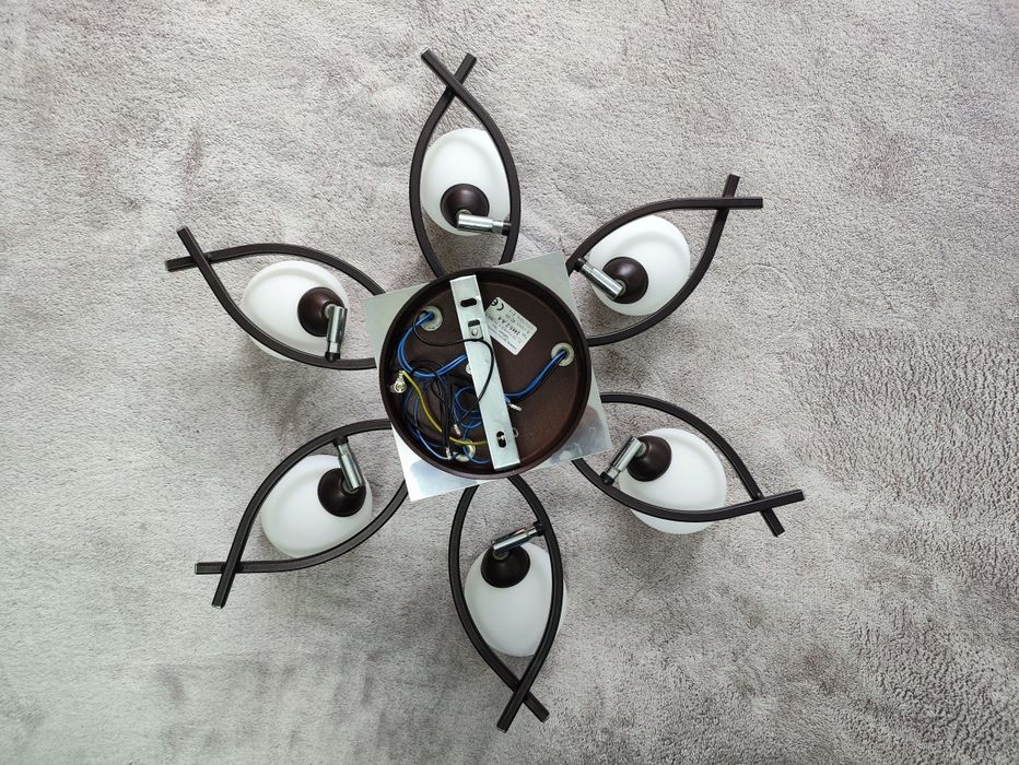 Żyrandol, lampa sufitowa, dwufazowa