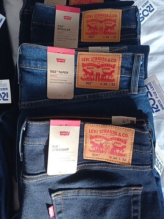 Spodnie jeans Levi's Strauss pełna rozmiarówka oryginał plus paragon