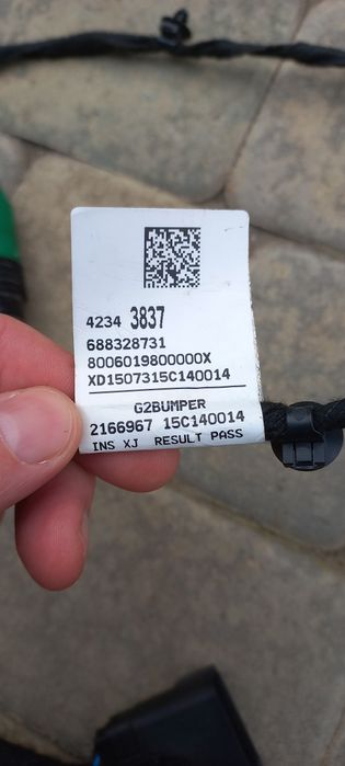 Проводка переднего бампера и мотор омывателя