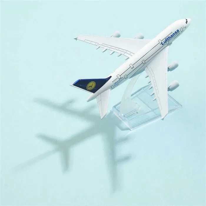 Modelo Miniatura Avião Airbus Lufthansa Airlines para Coleção e Exposição NOVO
