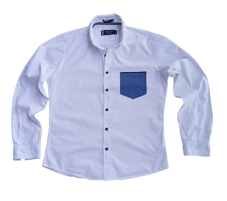 DIVERSE  oryginalna  biała koszula męska slim  fit rozmiar  L, M