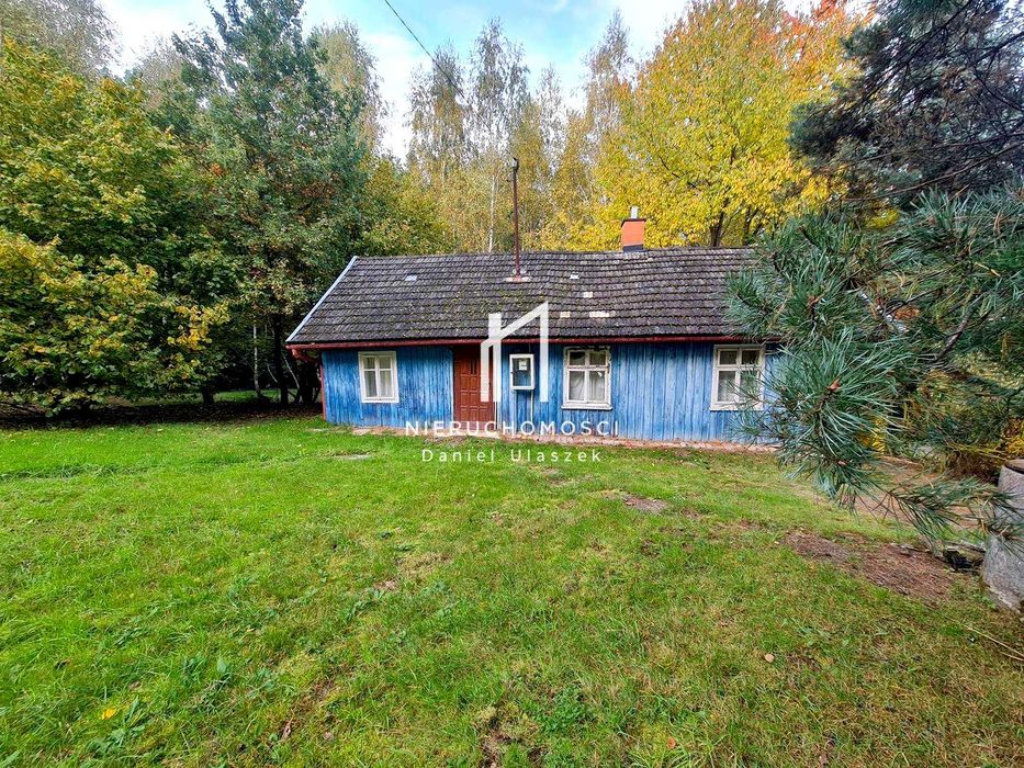 Małe siedlisko z drewnianym domem i budynkiem murowanym, Skołyszyn