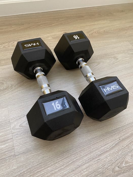 Гантелі гексагональні 16 кг (пара). Стан ідеальний!