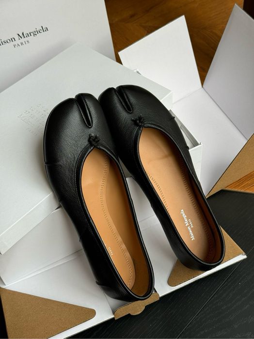 Чорні балетки таби Tabi Ballerinas Maison Margiela