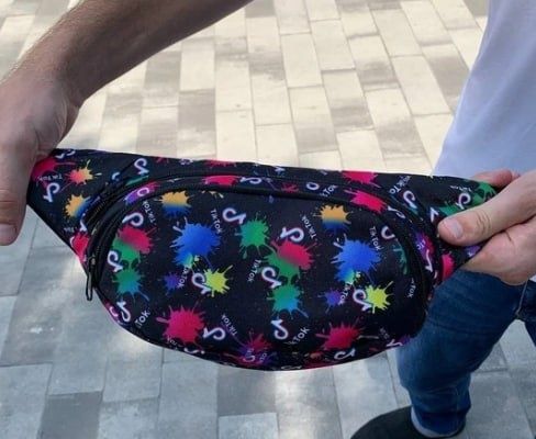 Поясна сумка бананка чоловіча жіноча з принтом Тік Ток