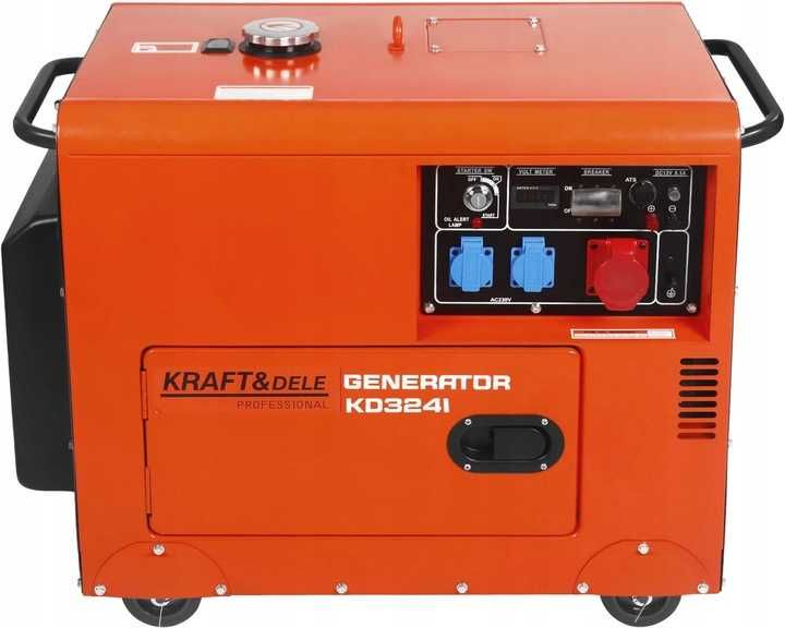 Agregat Prądotwórczy 230V/400V 7kW 16KM Diesel ATS Generator 3Fazowy