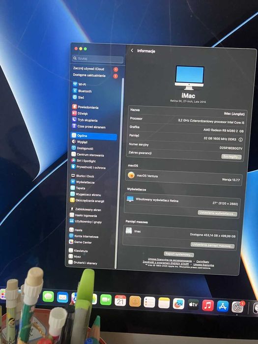 Komputer Imac 27 late 2015