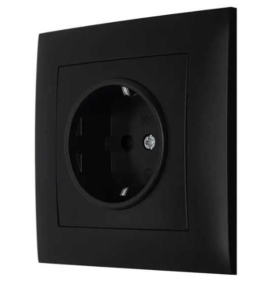 АКЦИЯ‼️Выключатель,Розетка,двойная,тройная,черная,графит