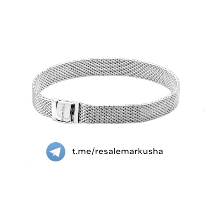 Pandora Браслет із сяючим паве 593008C01, Браслет з серцем 569285C00