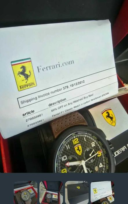 Relógio Ferrari F1 Carbono