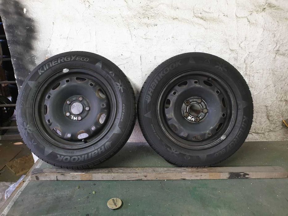 Dwie Felgi Koło zapas VW Skoda Seat R14 5x100 opona 165/70R14