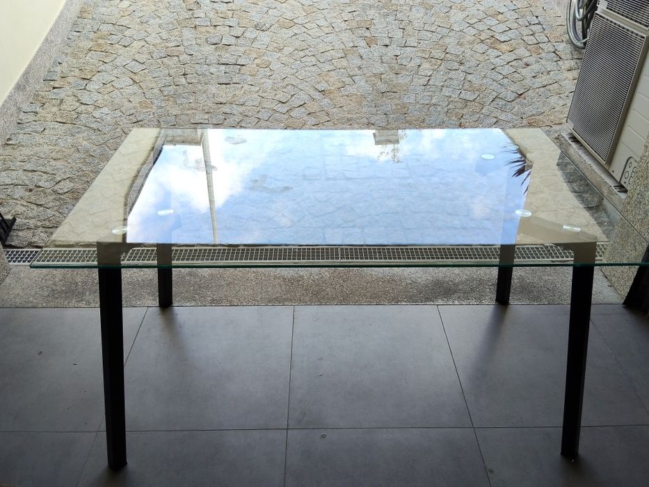 Mesa de Cozinha em Vidro Temperado