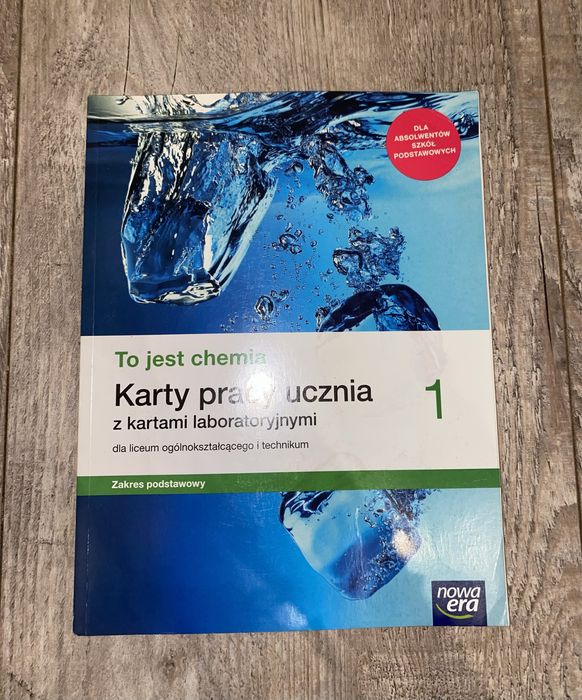 Nowe karty pracy liceum/technikum chemia zakres podstawowy klasa 1 era