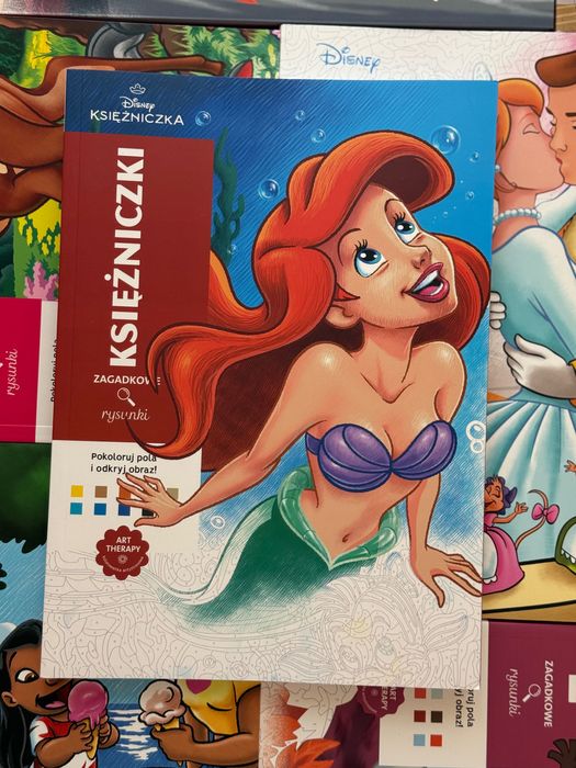 Disney Mystery Princesses - розмальовка Дісней за номерами Принцесси від Польського видавницва Olesiejuk