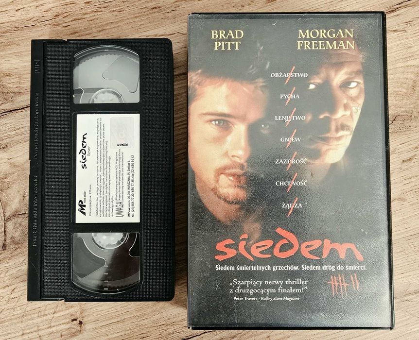 Siedem (Se7en 1995) VHS Brad Pitt, Morgan Freeman, unikat IMP Home Video