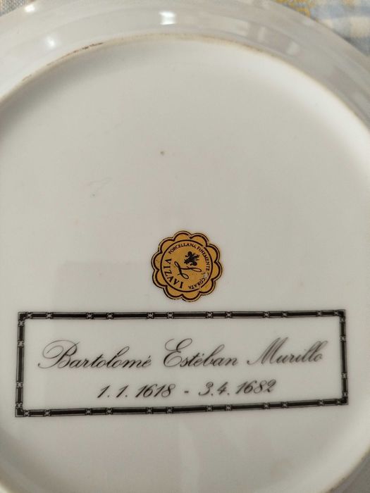 Prato decorativo antigo Esteban Mauríllo