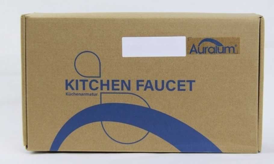 Torneira de cozinha de baixa pressão Auralum preta, flexível