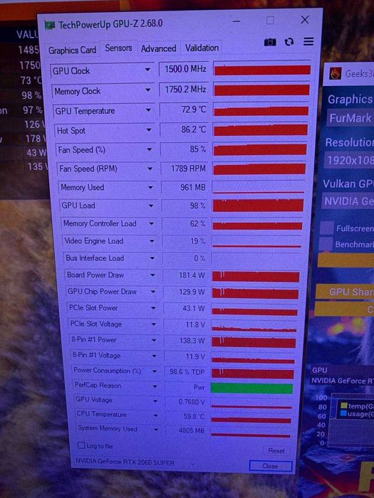 RTX 2060 SUPER 8 GB не робоча в цілому