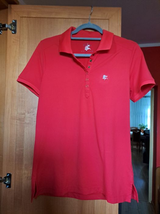 Koszulka  polo. Kolor  czerwony.  Firma  tchibo. Rozmiar 40